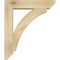 Ekena Millwork Thorton Slat Rough Sawn Bracket w/ Offset Brace, Douglas Fir, 6"W x 24"D x 28"H BKT0604X24X28THR06RDF - alternate 3